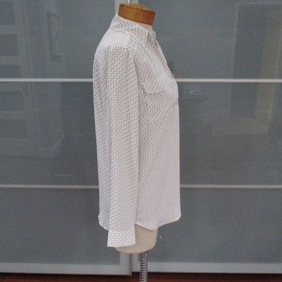 Ann Taylor Long Sleeve Popover Blouse - Picture 4 of 5